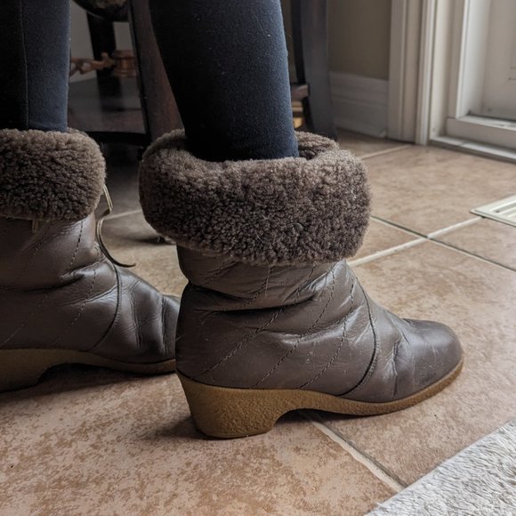 Ara Leather and Sheep Wool Booties - Picture 3 of 6